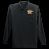 Long Sleeve Silk Touch Polo with Pocket Thumbnail