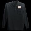 Long Sleeve Silk Touch Polo with Pocket Thumbnail