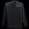 Long Sleeve Silk Touch Polo with Pocket Thumbnail
