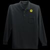 Long Sleeve Silk Touch Polo with Pocket Thumbnail