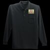 Long Sleeve Silk Touch Polo with Pocket Thumbnail