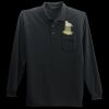 Long Sleeve Silk Touch Polo with Pocket Thumbnail
