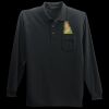 Long Sleeve Silk Touch Polo with Pocket Thumbnail