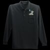 Long Sleeve Silk Touch Polo with Pocket Thumbnail