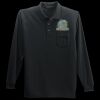 Long Sleeve Silk Touch Polo with Pocket Thumbnail
