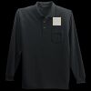 Long Sleeve Silk Touch Polo with Pocket Thumbnail