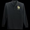 Long Sleeve Silk Touch Polo with Pocket Thumbnail