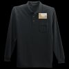 Long Sleeve Silk Touch Polo with Pocket Thumbnail