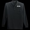 Long Sleeve Silk Touch Polo with Pocket Thumbnail