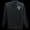 Long Sleeve Silk Touch Polo with Pocket Thumbnail