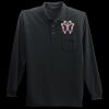 Long Sleeve Silk Touch Polo with Pocket Thumbnail
