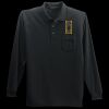 Long Sleeve Silk Touch Polo with Pocket Thumbnail