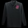 Long Sleeve Silk Touch Polo with Pocket Thumbnail