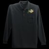 Long Sleeve Silk Touch Polo with Pocket Thumbnail