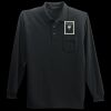 Long Sleeve Silk Touch Polo with Pocket Thumbnail