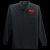 Long Sleeve Silk Touch Polo with Pocket Thumbnail