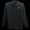 Long Sleeve Silk Touch Polo with Pocket Thumbnail