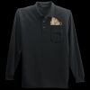 Long Sleeve Silk Touch Polo with Pocket Thumbnail