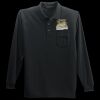 Long Sleeve Silk Touch Polo with Pocket Thumbnail