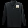 Long Sleeve Silk Touch Polo with Pocket Thumbnail