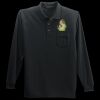 Long Sleeve Silk Touch Polo with Pocket Thumbnail