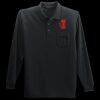 Long Sleeve Silk Touch Polo with Pocket Thumbnail