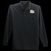 Long Sleeve Silk Touch Polo with Pocket Thumbnail