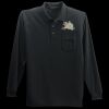 Long Sleeve Silk Touch Polo with Pocket Thumbnail