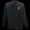 Long Sleeve Silk Touch Polo with Pocket Thumbnail