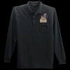 Long Sleeve Silk Touch Polo with Pocket Thumbnail