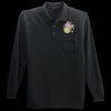Long Sleeve Silk Touch Polo with Pocket Thumbnail