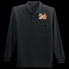 Long Sleeve Silk Touch Polo with Pocket Thumbnail