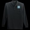 Long Sleeve Silk Touch Polo with Pocket Thumbnail