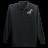 Long Sleeve Silk Touch Polo with Pocket Thumbnail