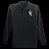 Long Sleeve Silk Touch Polo with Pocket Thumbnail