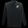 Long Sleeve Silk Touch Polo with Pocket Thumbnail