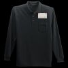 Long Sleeve Silk Touch Polo with Pocket Thumbnail