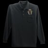 Long Sleeve Silk Touch Polo with Pocket Thumbnail