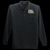 Long Sleeve Silk Touch Polo with Pocket Thumbnail