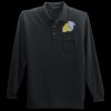 Long Sleeve Silk Touch Polo with Pocket Thumbnail