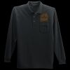 Long Sleeve Silk Touch Polo with Pocket Thumbnail