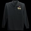 Long Sleeve Silk Touch Polo with Pocket Thumbnail