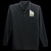 Long Sleeve Silk Touch Polo with Pocket Thumbnail