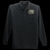 Long Sleeve Silk Touch Polo with Pocket Thumbnail
