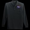 Long Sleeve Silk Touch Polo with Pocket Thumbnail