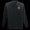 Long Sleeve Silk Touch Polo with Pocket Thumbnail