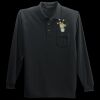 Long Sleeve Silk Touch Polo with Pocket Thumbnail