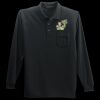 Long Sleeve Silk Touch Polo with Pocket Thumbnail