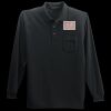 Long Sleeve Silk Touch Polo with Pocket Thumbnail