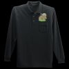 Long Sleeve Silk Touch Polo with Pocket Thumbnail